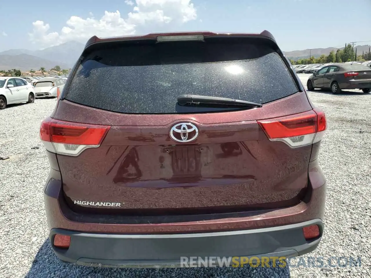 6 Photograph of a damaged car 5TDZARFH5KS052777 TOYOTA HIGHLANDER 2019