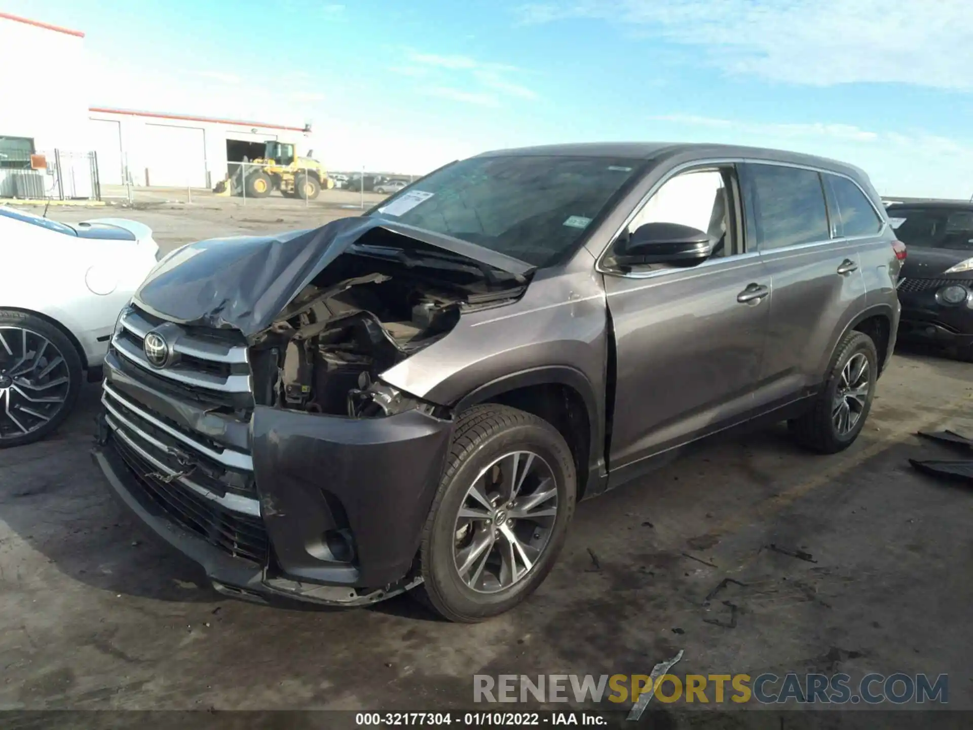 2 Photograph of a damaged car 5TDZARFH5KS053508 TOYOTA HIGHLANDER 2019