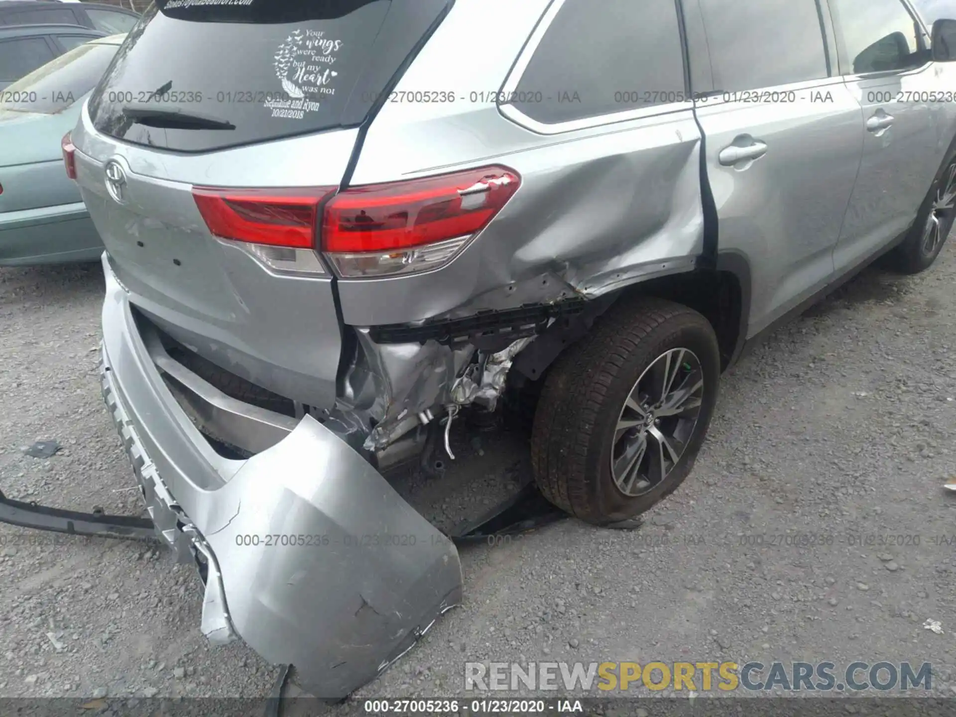 6 Photograph of a damaged car 5TDZARFH8KS055432 TOYOTA HIGHLANDER 2019