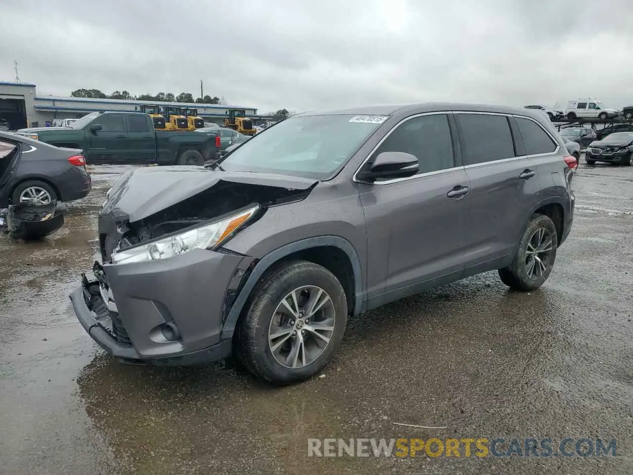 1 Photograph of a damaged car 5TDZARFHXKS060339 TOYOTA HIGHLANDER 2019