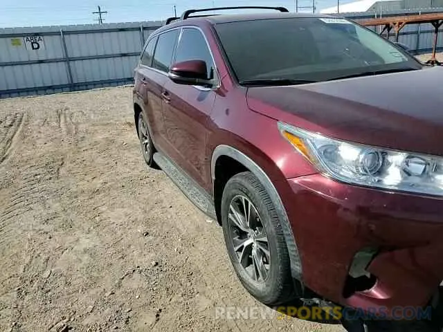 11 Photograph of a damaged car 5TDZZRFH0KS327965 TOYOTA HIGHLANDER 2019