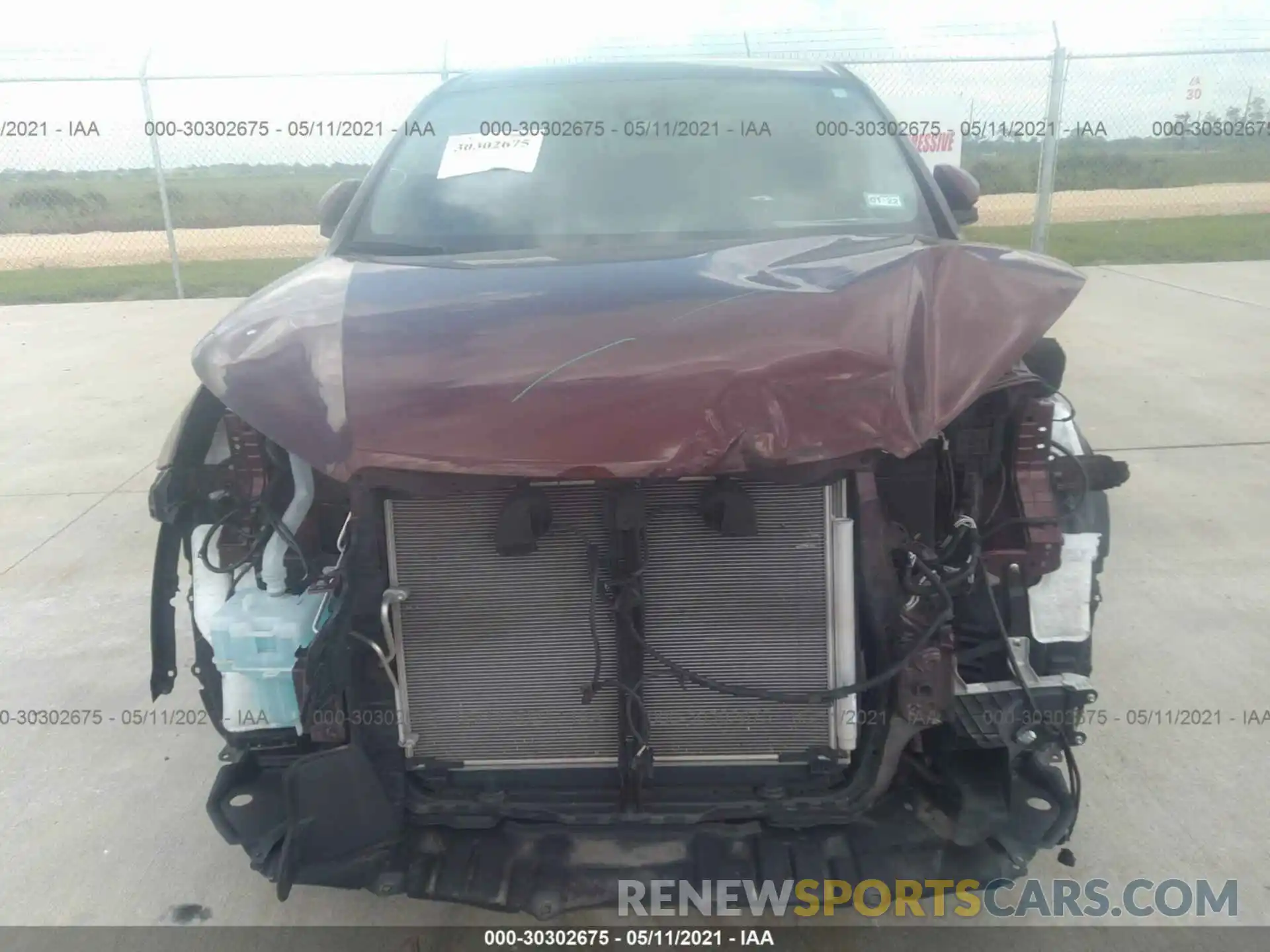 6 Photograph of a damaged car 5TDZZRFH5KS295224 TOYOTA HIGHLANDER 2019