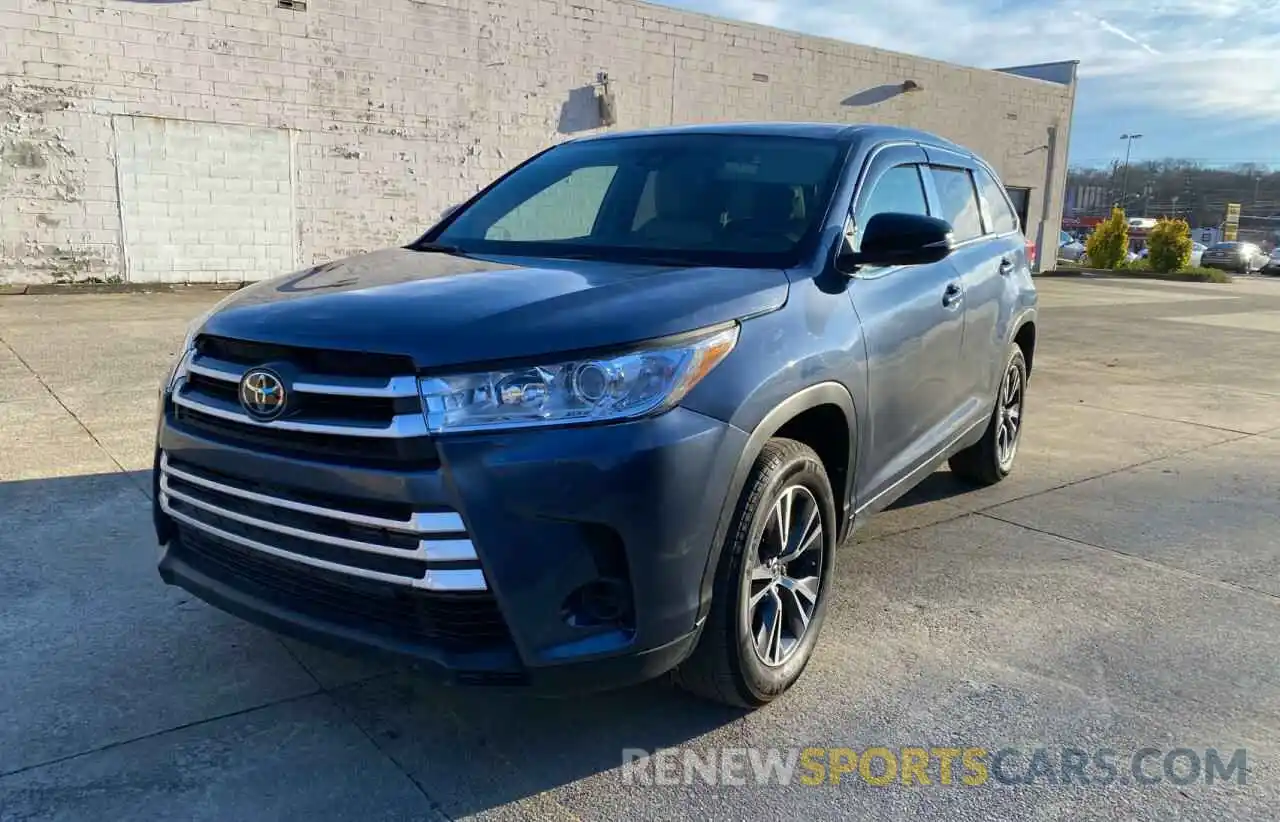 2 Photograph of a damaged car 5TDZZRFH6K3433264 TOYOTA HIGHLANDER 2019