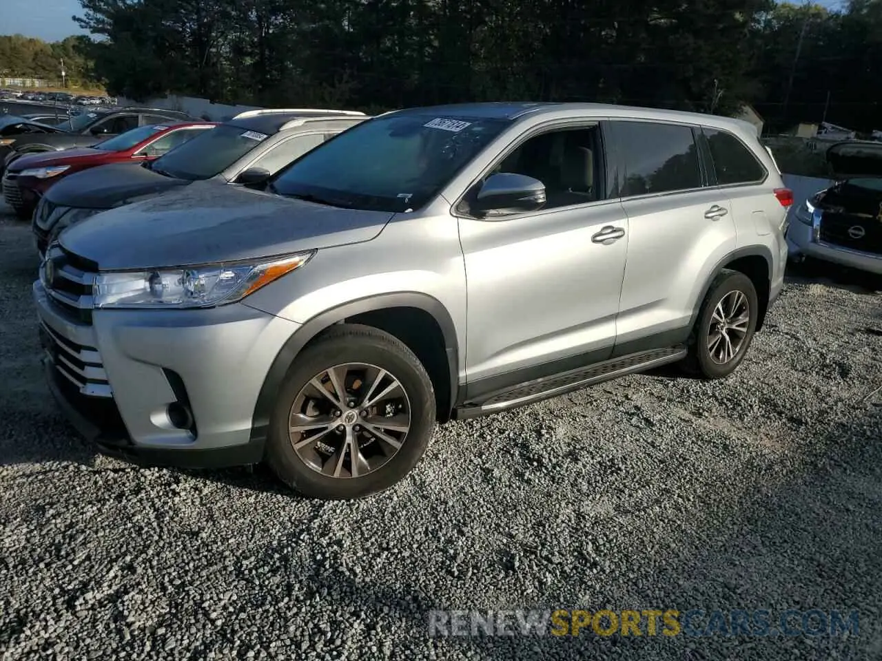 1 Photograph of a damaged car 5TDZZRFH6KS294907 TOYOTA HIGHLANDER 2019