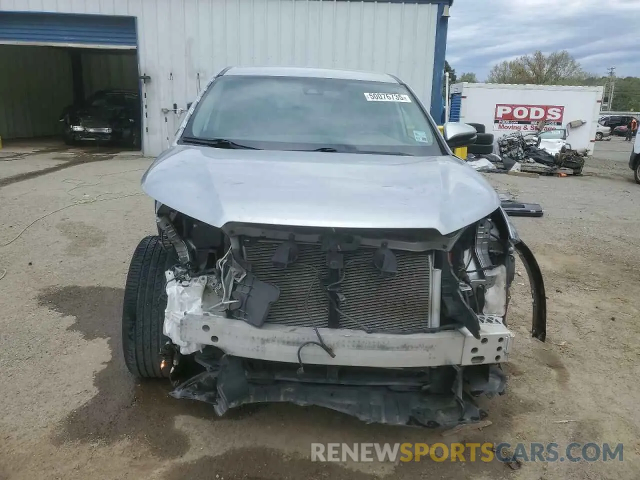5 Photograph of a damaged car 5TDZZRFH7KS299274 TOYOTA HIGHLANDER 2019