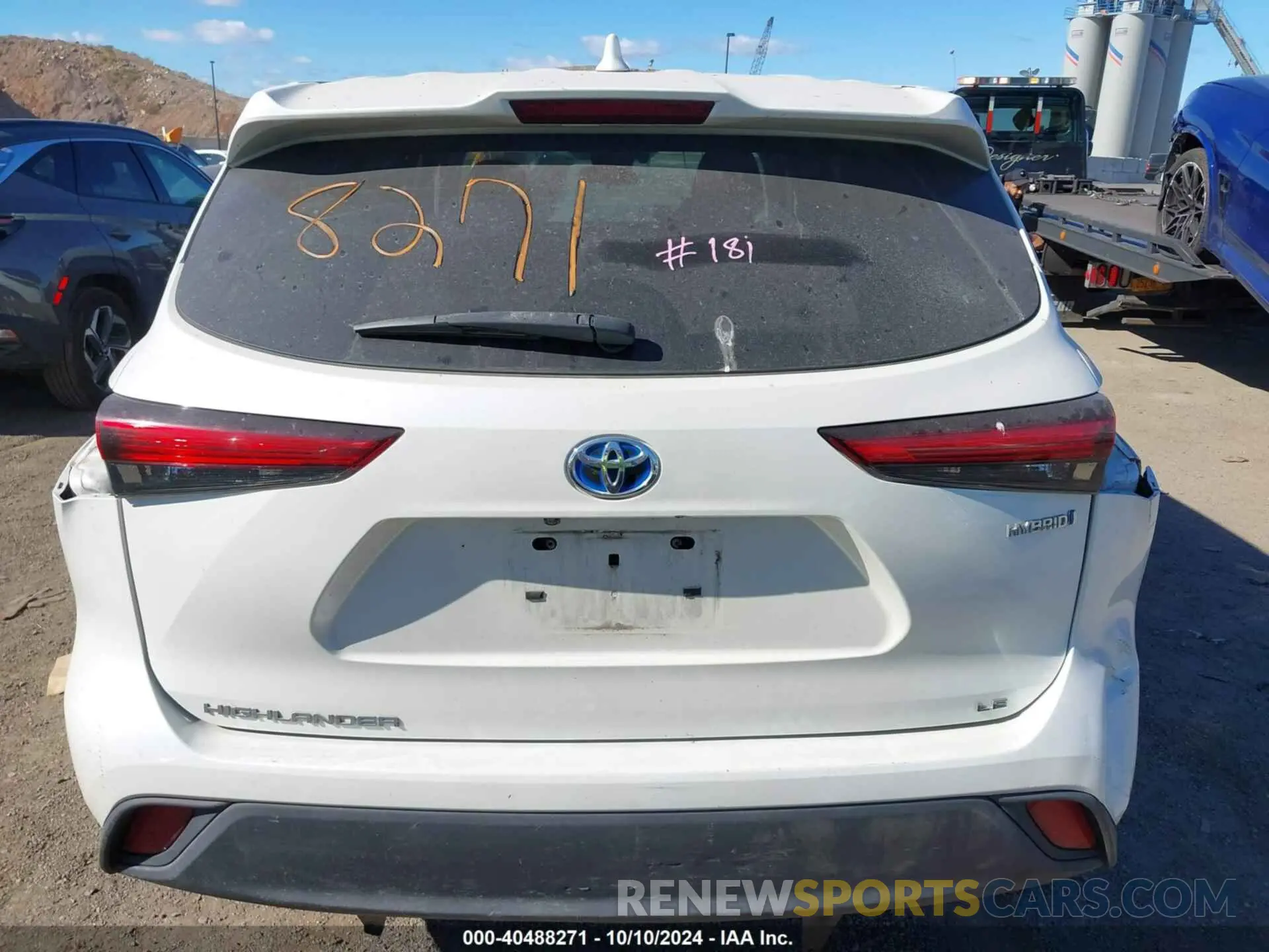 16 Photograph of a damaged car 5TDBBRCH3LS005137 TOYOTA HIGHLANDER 2020