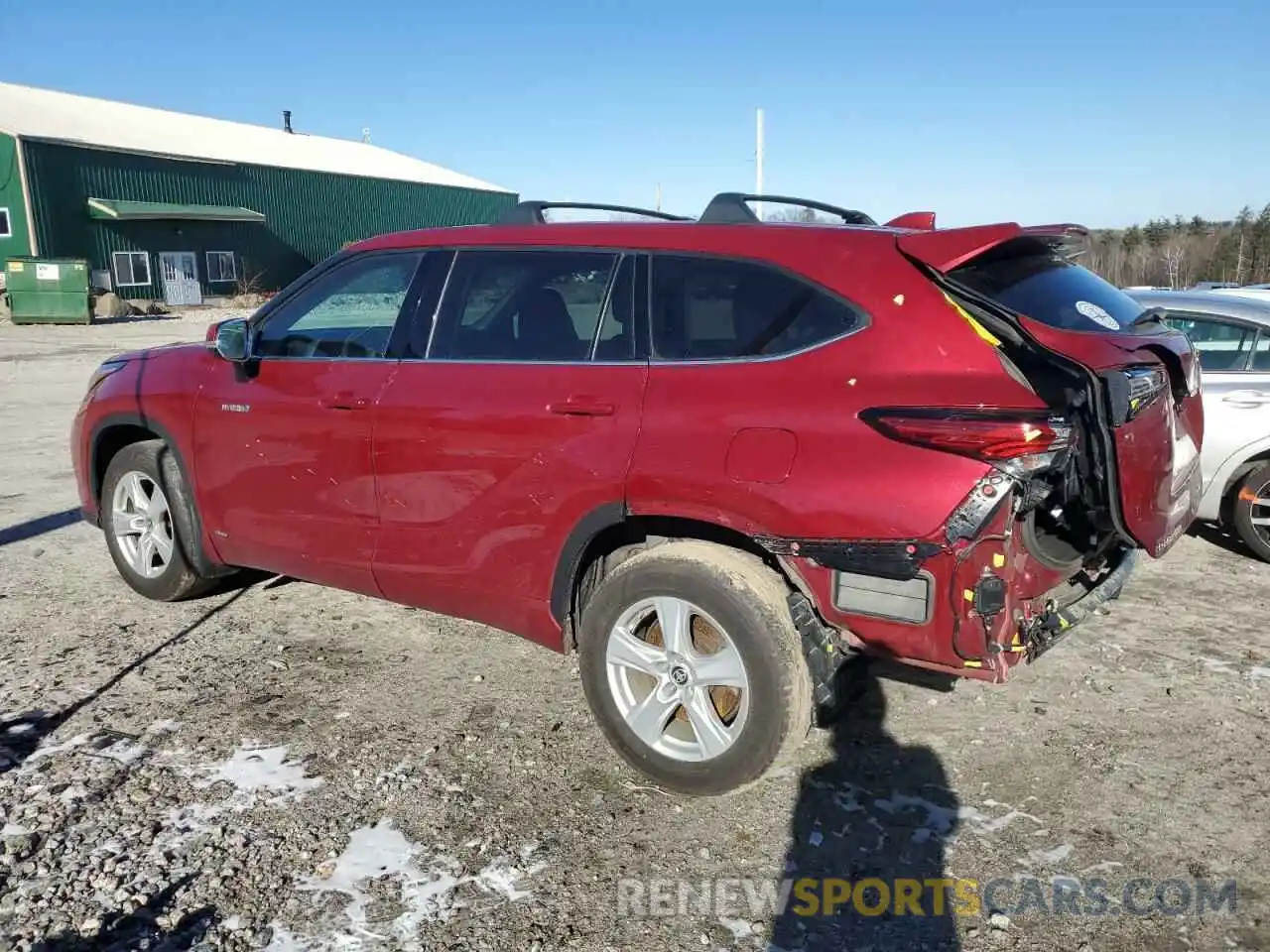 2 Photograph of a damaged car 5TDBBRCHXLS503786 TOYOTA HIGHLANDER 2020