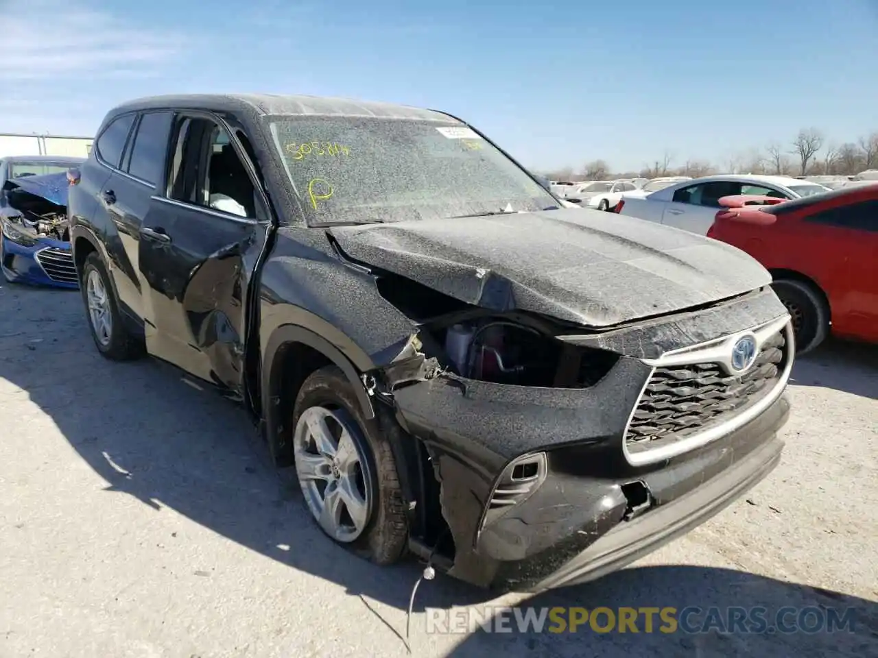 1 Photograph of a damaged car 5TDBBRCHXLS505814 TOYOTA HIGHLANDER 2020