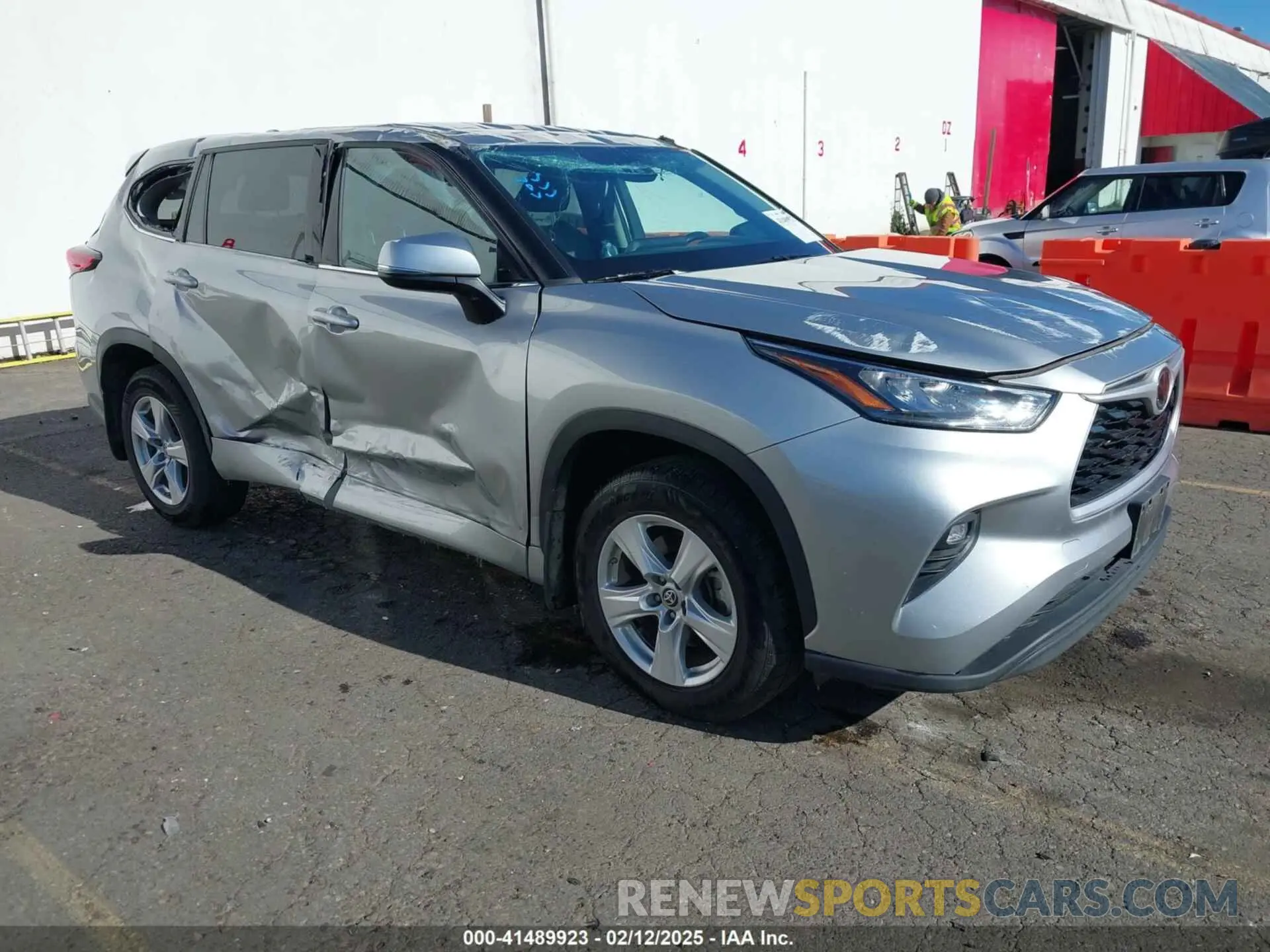 1 Photograph of a damaged car 5TDBZRBH0LS045947 TOYOTA HIGHLANDER 2020