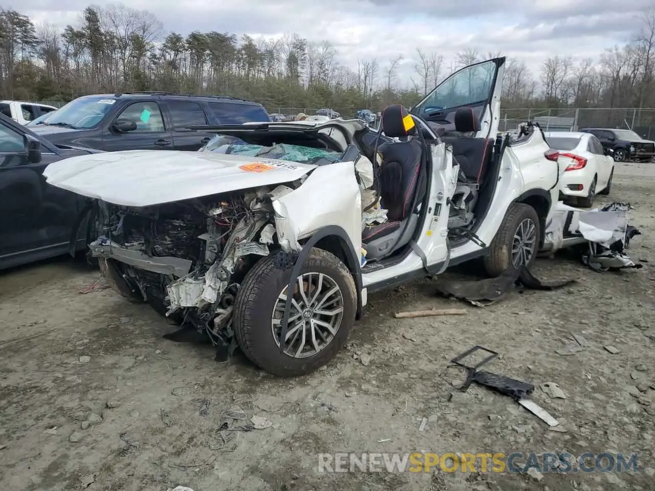 1 Photograph of a damaged car 5TDBZRBH0LS507455 TOYOTA HIGHLANDER 2020