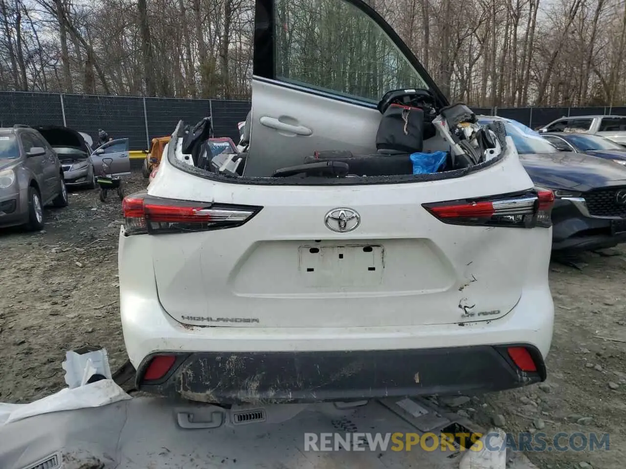 6 Photograph of a damaged car 5TDBZRBH0LS507455 TOYOTA HIGHLANDER 2020