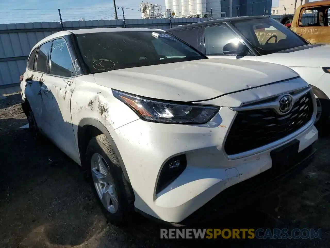 1 Photograph of a damaged car 5TDBZRBH1LS521008 TOYOTA HIGHLANDER 2020