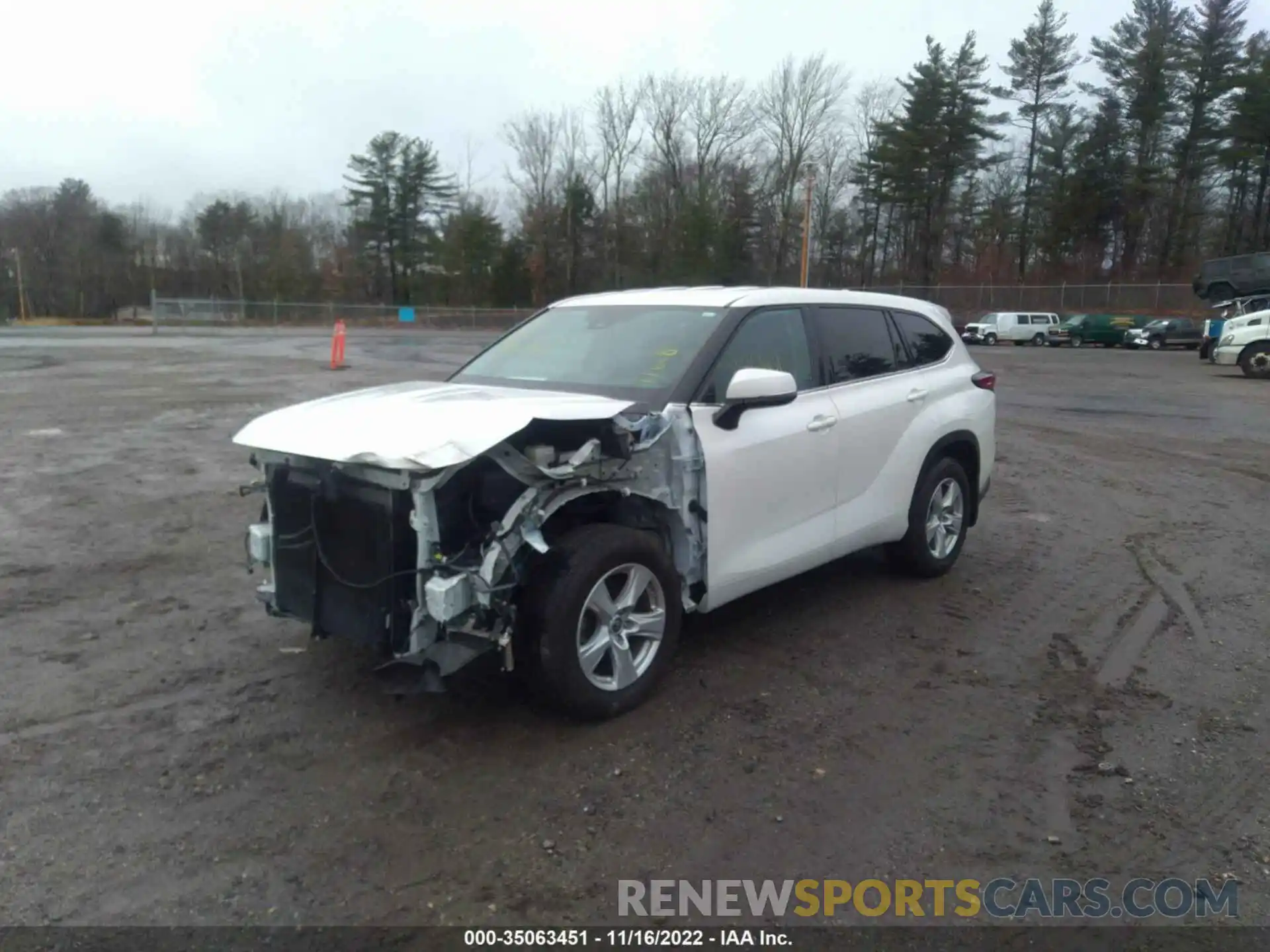 2 Photograph of a damaged car 5TDBZRBH2LS012304 TOYOTA HIGHLANDER 2020