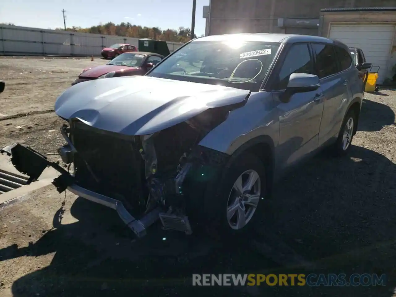 2 Photograph of a damaged car 5TDBZRBH2LS036165 TOYOTA HIGHLANDER 2020