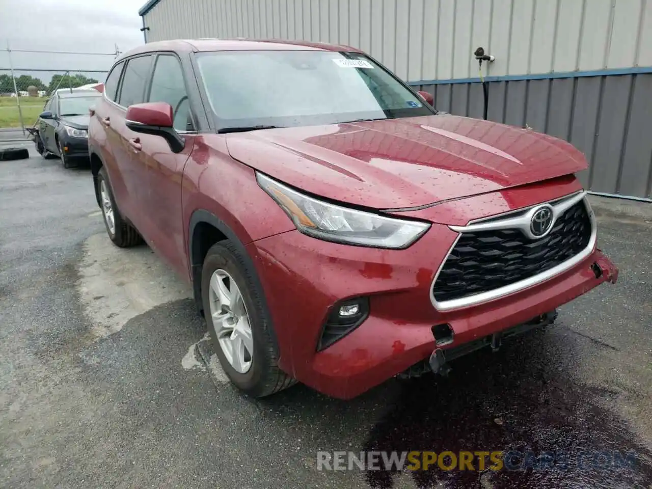 1 Photograph of a damaged car 5TDBZRBH2LS049305 TOYOTA HIGHLANDER 2020