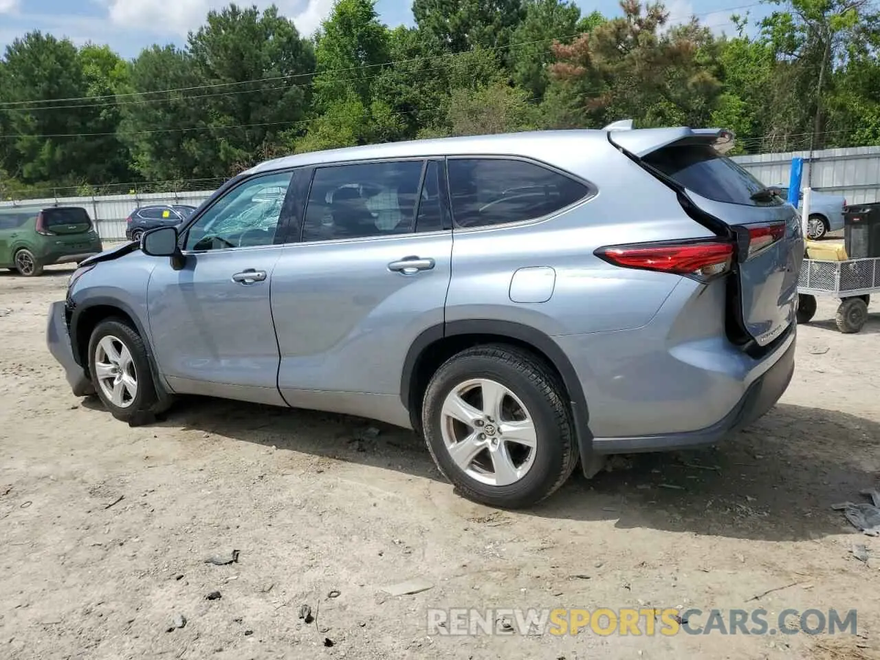 2 Photograph of a damaged car 5TDBZRBH3LS009010 TOYOTA HIGHLANDER 2020