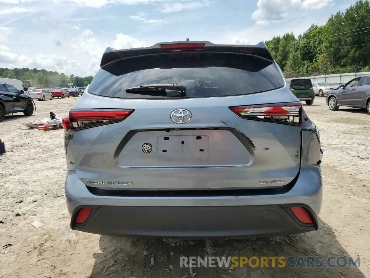 6 Photograph of a damaged car 5TDBZRBH3LS009010 TOYOTA HIGHLANDER 2020