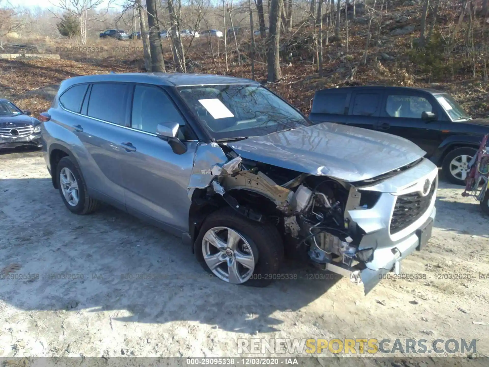 1 Photograph of a damaged car 5TDBZRBH3LS028768 TOYOTA HIGHLANDER 2020