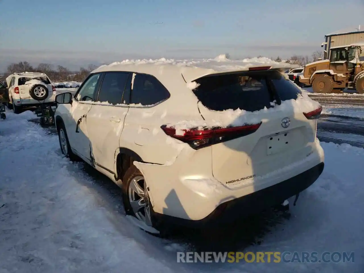 3 Photograph of a damaged car 5TDBZRBH3LS520426 TOYOTA HIGHLANDER 2020