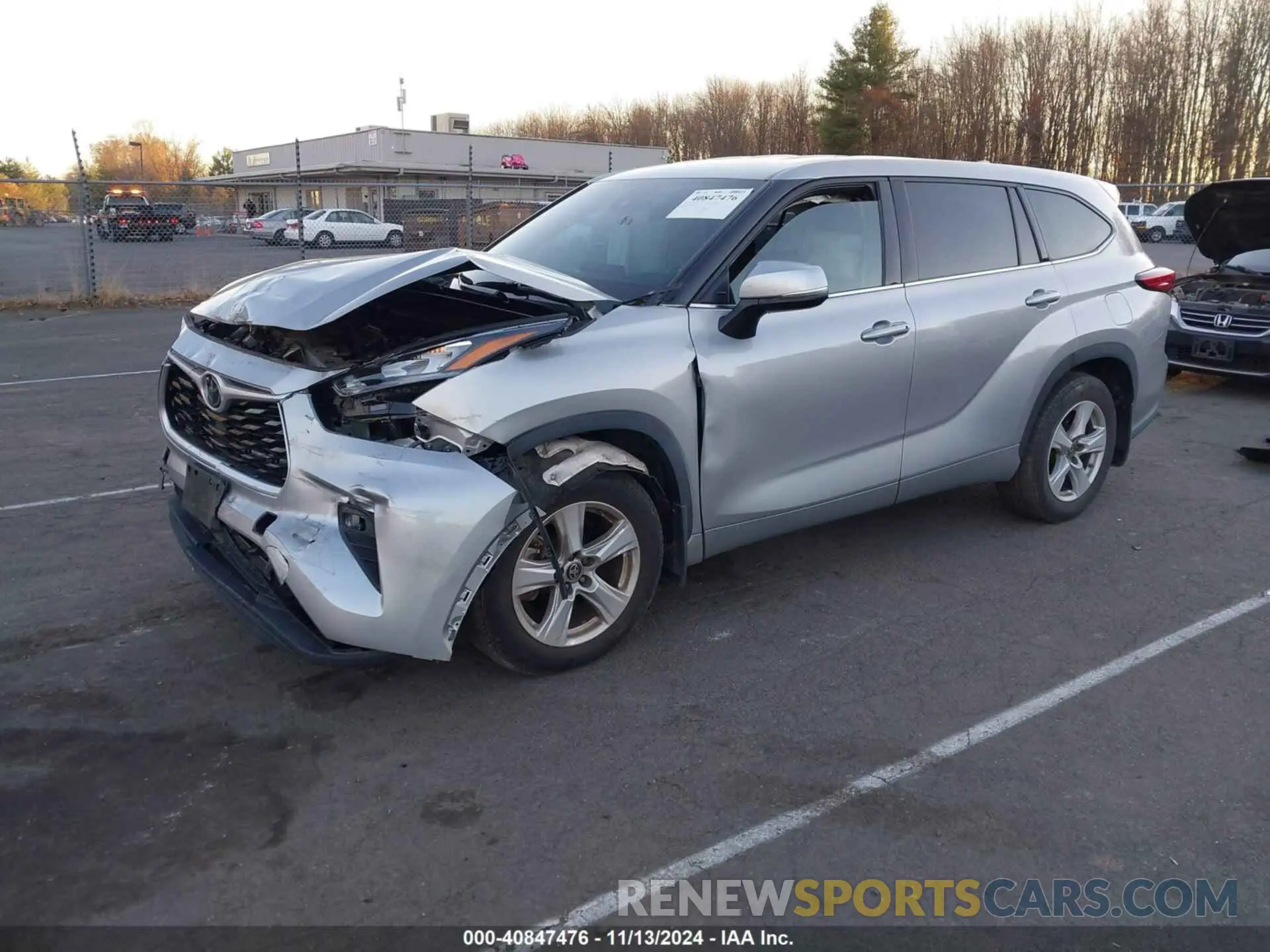 2 Photograph of a damaged car 5TDBZRBH4LS018301 TOYOTA HIGHLANDER 2020