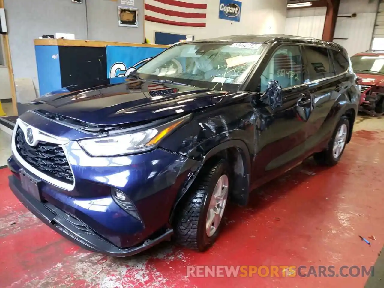 2 Photograph of a damaged car 5TDBZRBH5LS022468 TOYOTA HIGHLANDER 2020