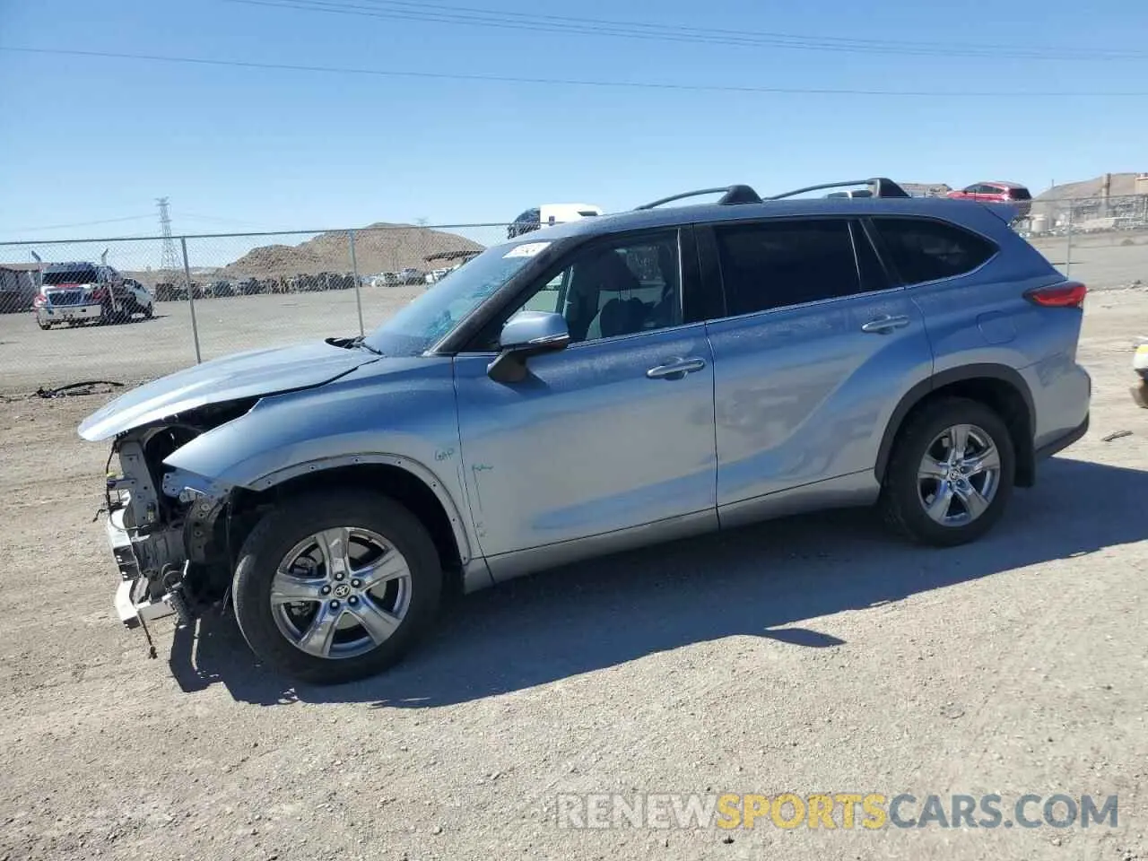1 Photograph of a damaged car 5TDBZRBH6LS008658 TOYOTA HIGHLANDER 2020