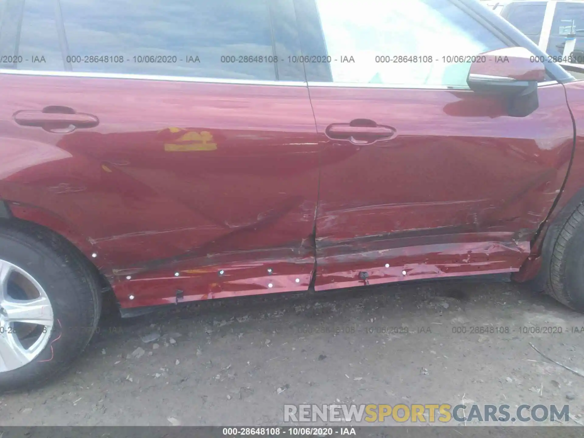 6 Photograph of a damaged car 5TDBZRBH7LS509400 TOYOTA HIGHLANDER 2020