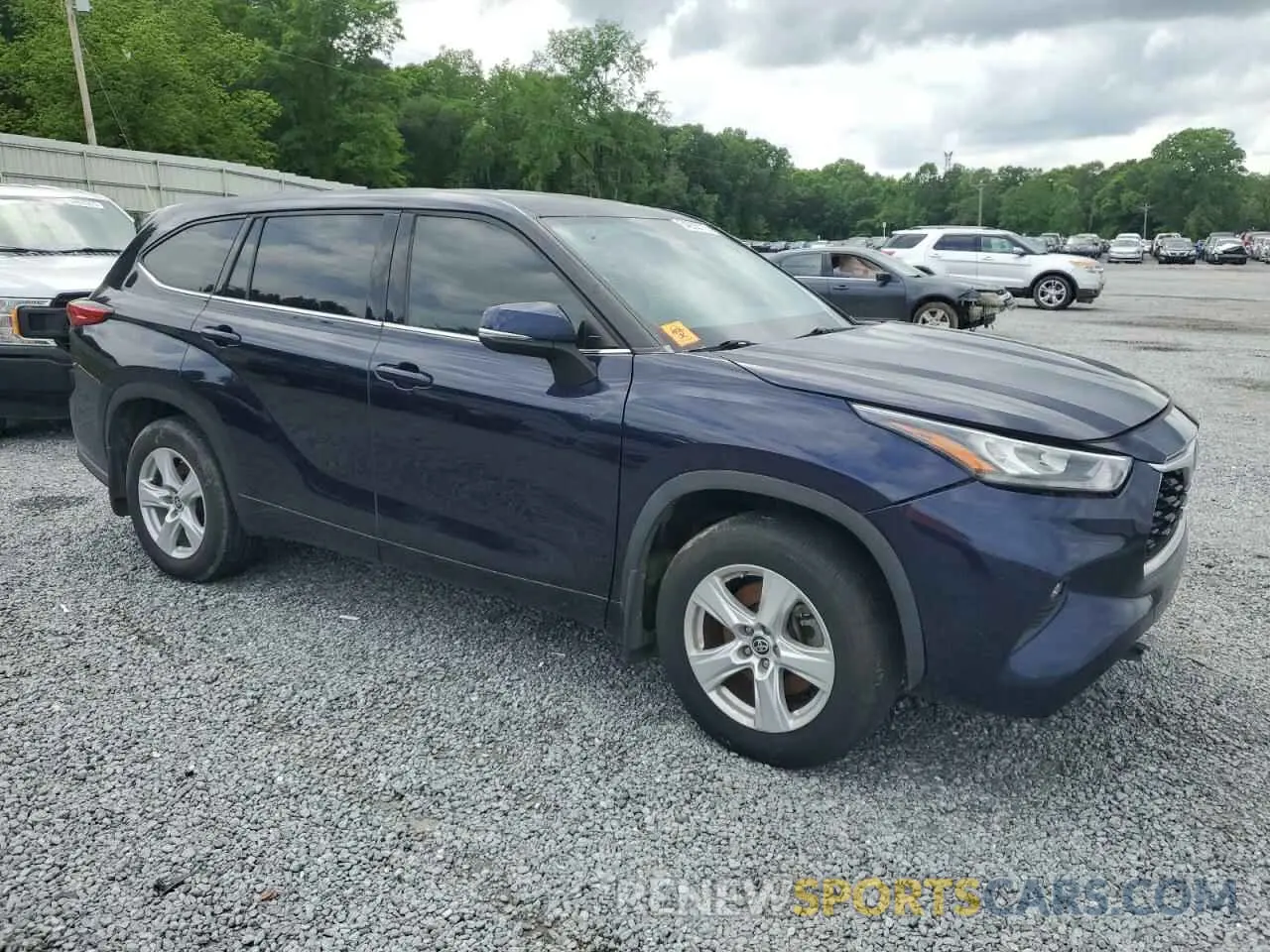 4 Photograph of a damaged car 5TDBZRBH8LS012906 TOYOTA HIGHLANDER 2020