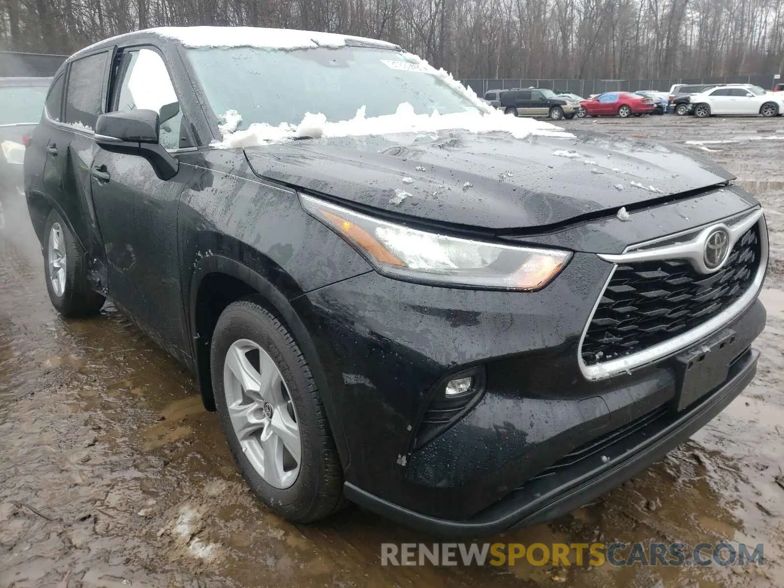 1 Photograph of a damaged car 5TDBZRBHXLS518124 TOYOTA HIGHLANDER 2020
