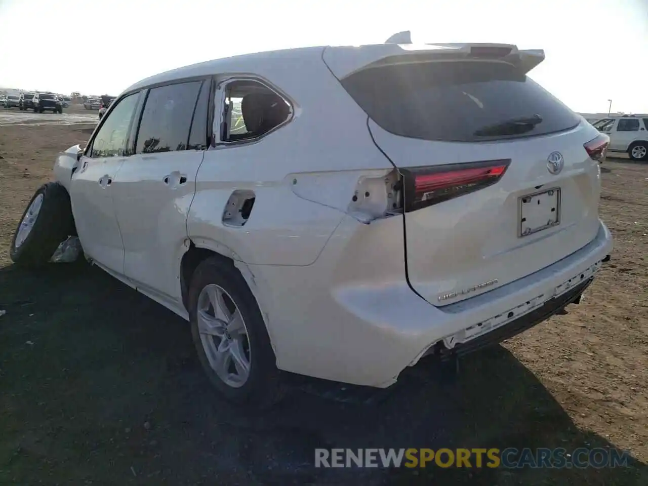 3 Photograph of a damaged car 5TDCZRAH0LS503833 TOYOTA HIGHLANDER 2020