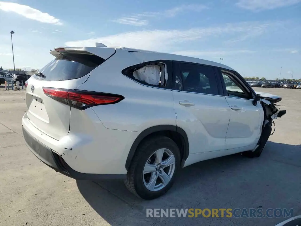 3 Photograph of a damaged car 5TDCZRAH0LS505372 TOYOTA HIGHLANDER 2020