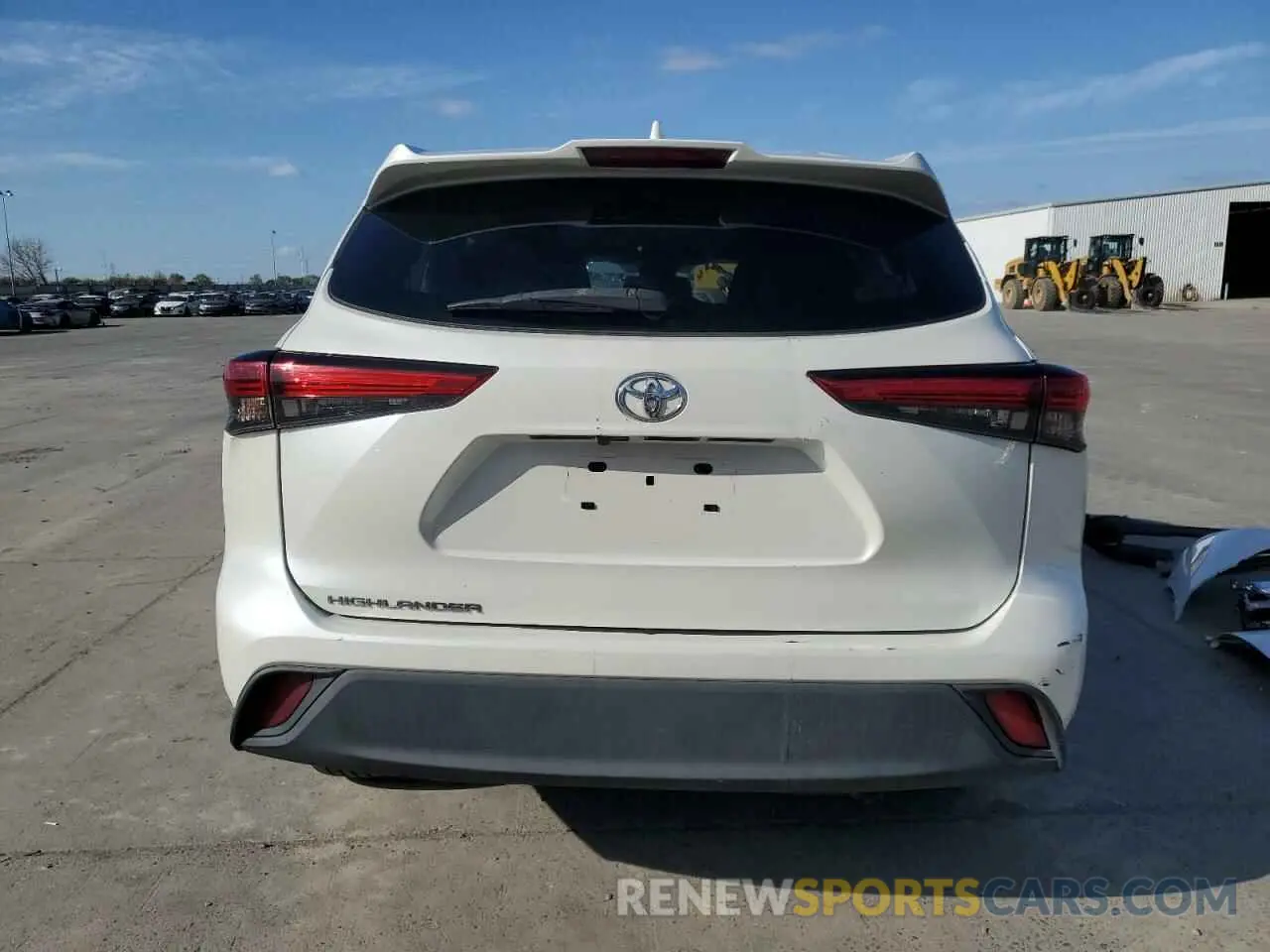 6 Photograph of a damaged car 5TDCZRAH0LS505372 TOYOTA HIGHLANDER 2020