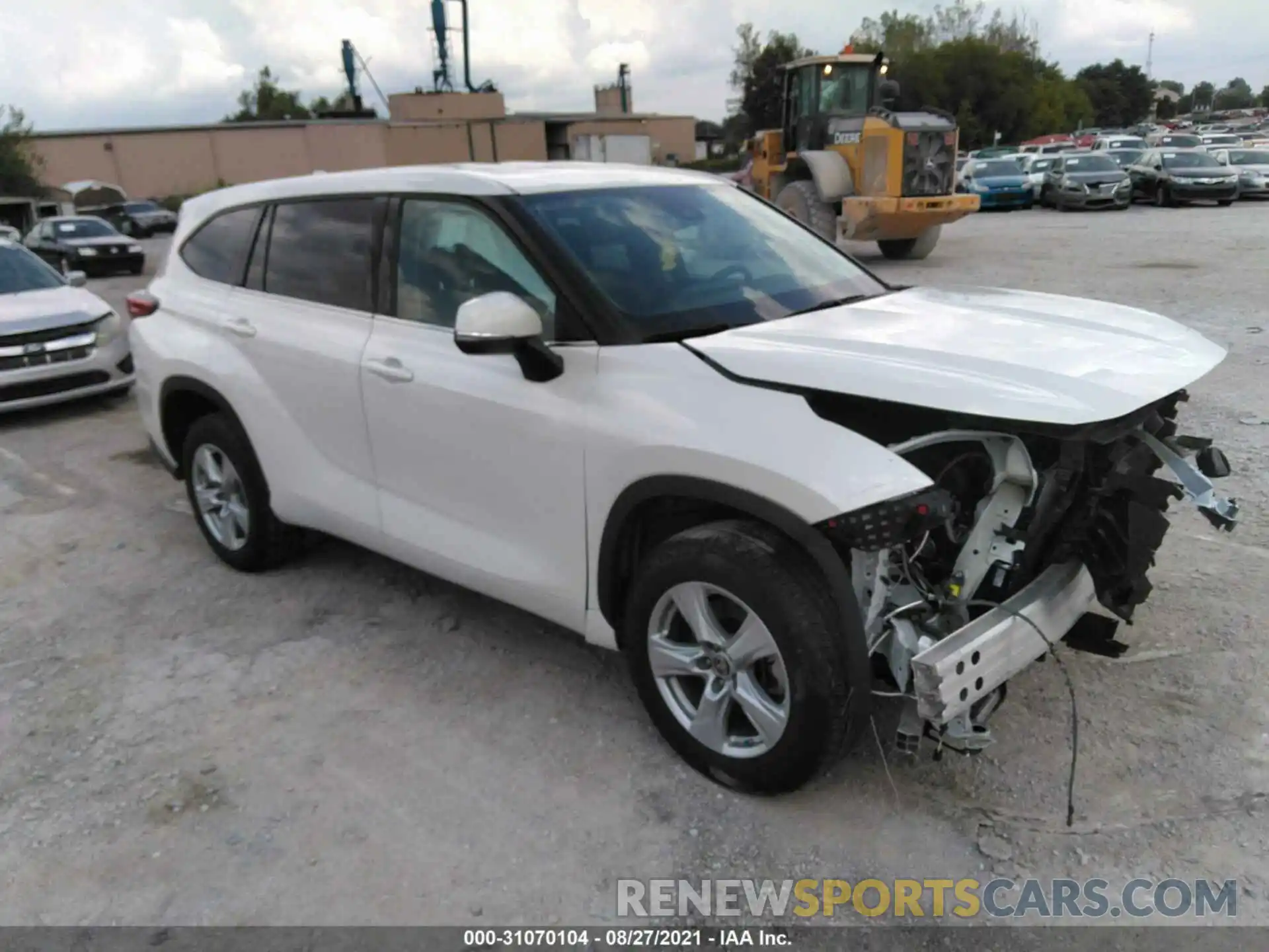 1 Photograph of a damaged car 5TDCZRAH0LS507591 TOYOTA HIGHLANDER 2020