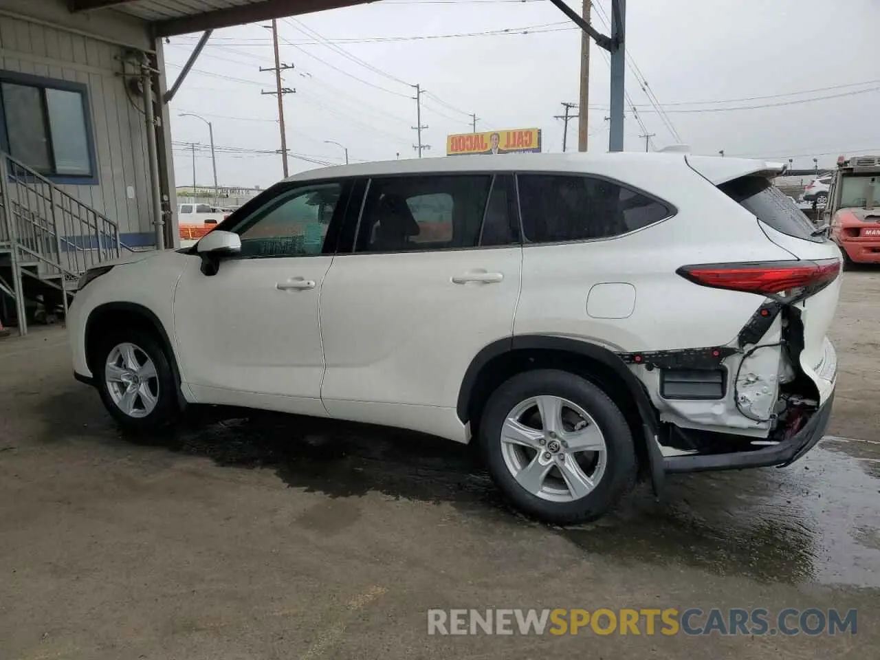 2 Photograph of a damaged car 5TDCZRAH1LS503503 TOYOTA HIGHLANDER 2020