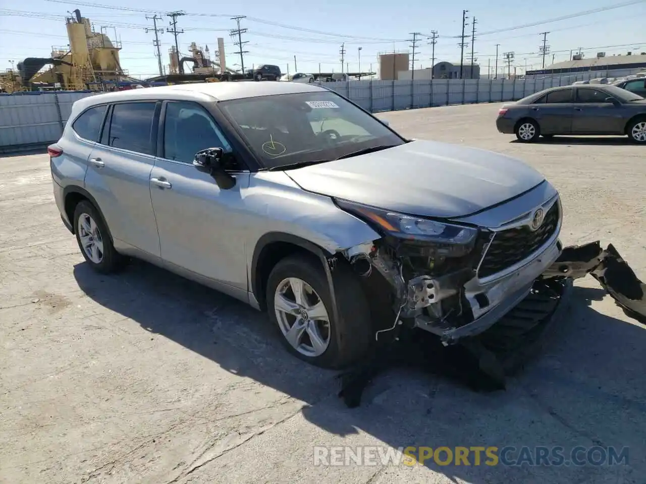 1 Photograph of a damaged car 5TDCZRAH1LS504411 TOYOTA HIGHLANDER 2020