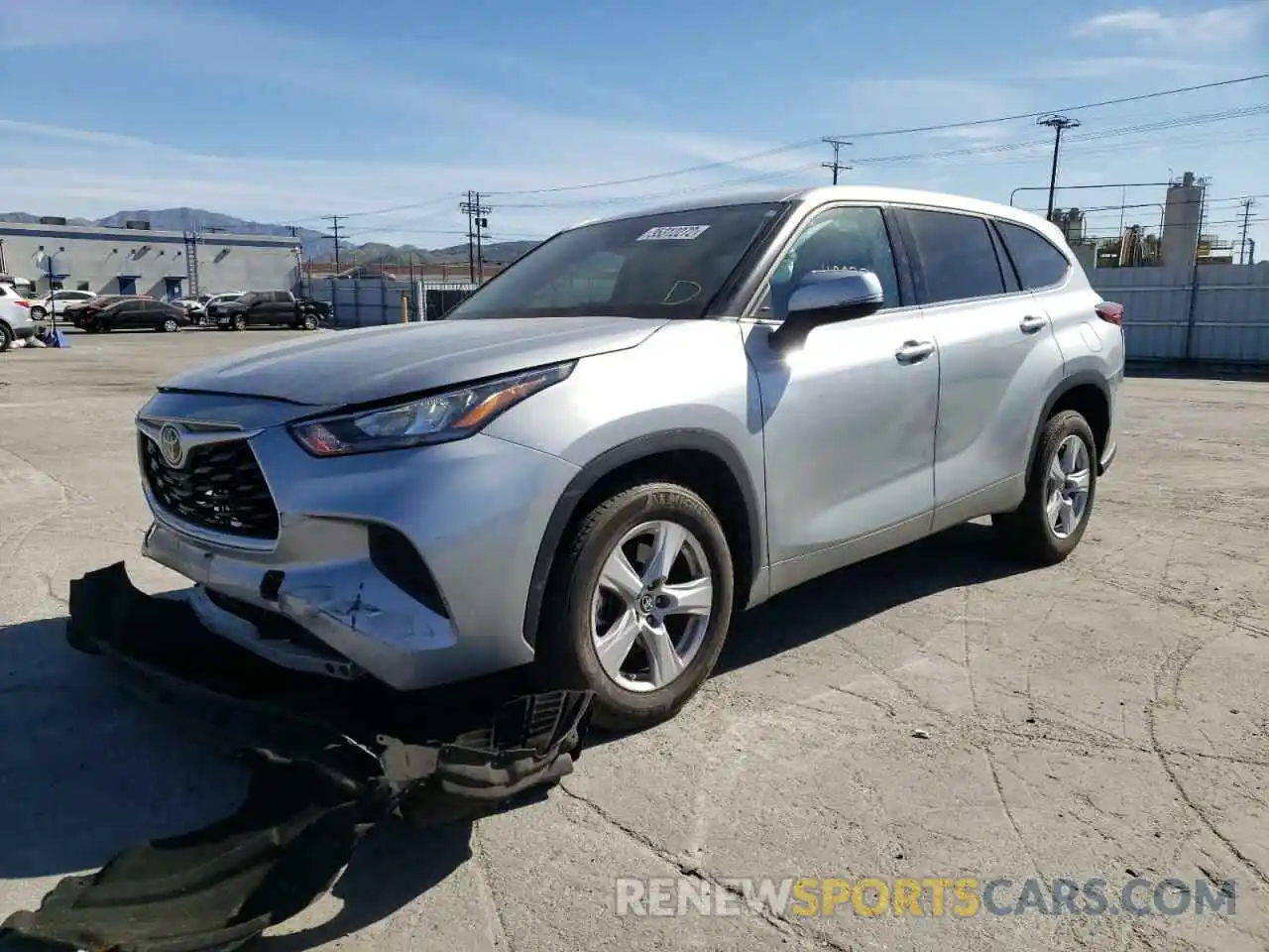 2 Photograph of a damaged car 5TDCZRAH1LS504411 TOYOTA HIGHLANDER 2020