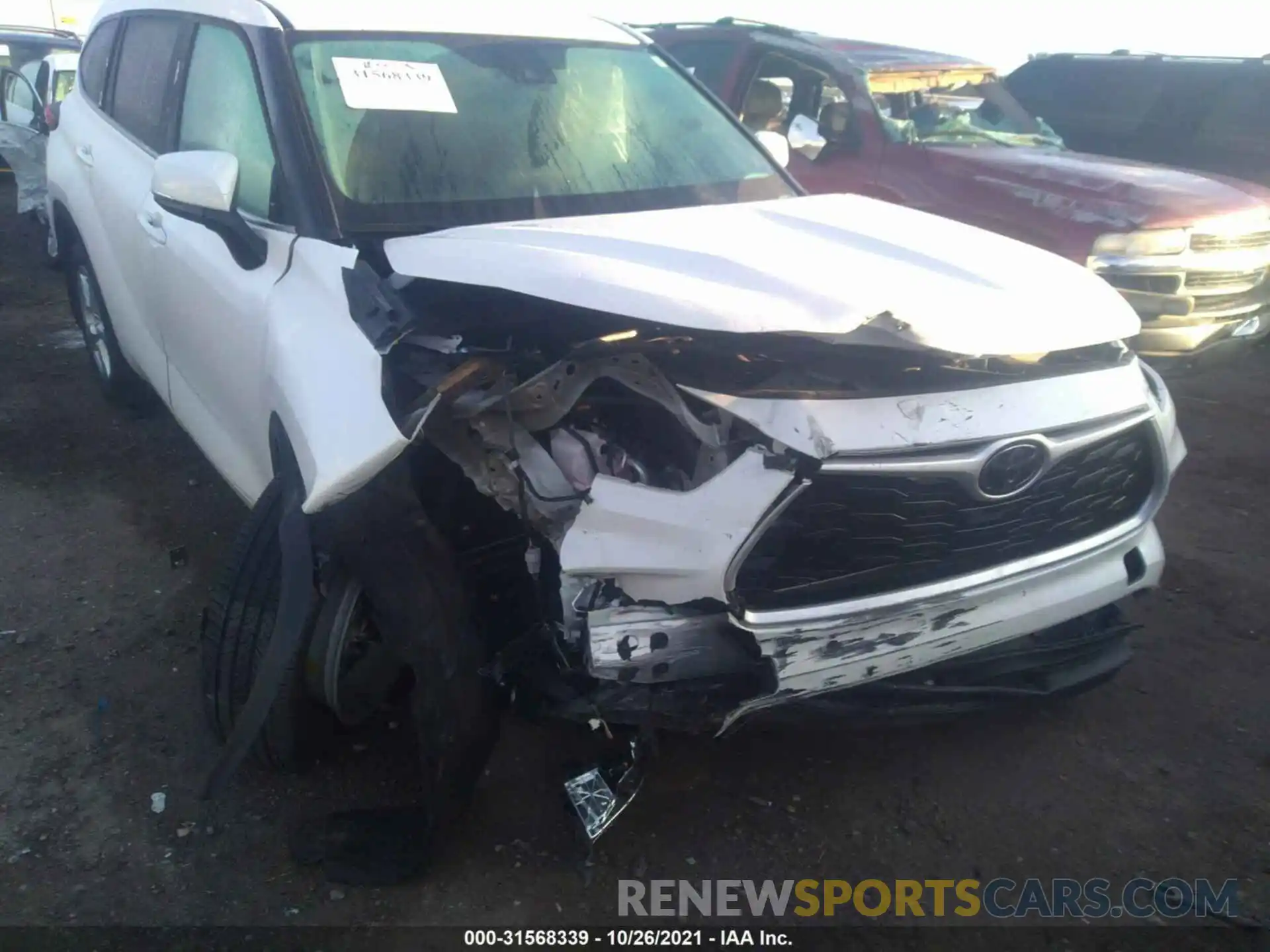 6 Photograph of a damaged car 5TDCZRAH1LS510211 TOYOTA HIGHLANDER 2020