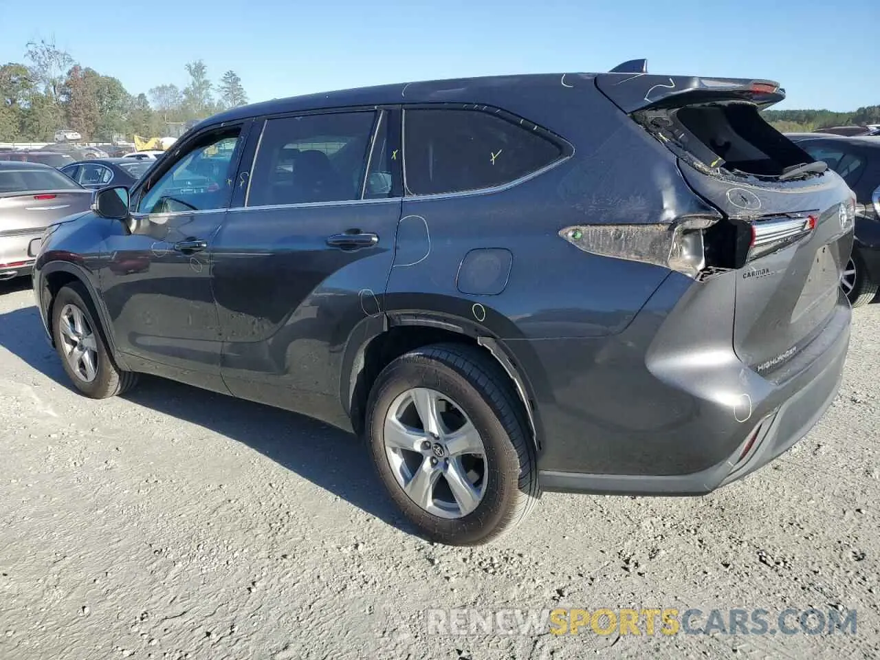2 Photograph of a damaged car 5TDCZRAH2LS004760 TOYOTA HIGHLANDER 2020
