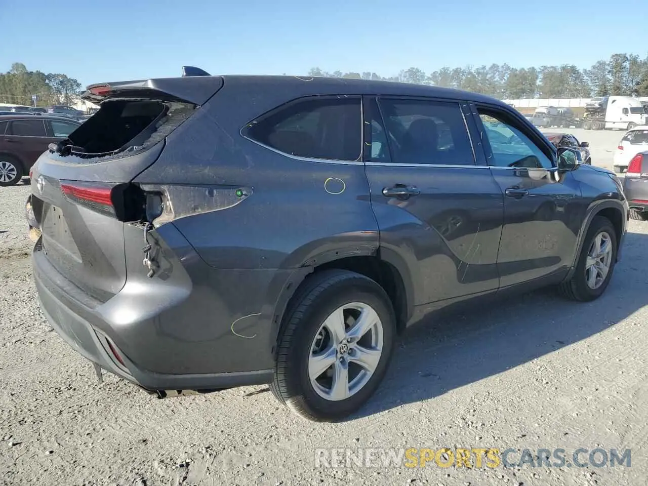 3 Photograph of a damaged car 5TDCZRAH2LS004760 TOYOTA HIGHLANDER 2020