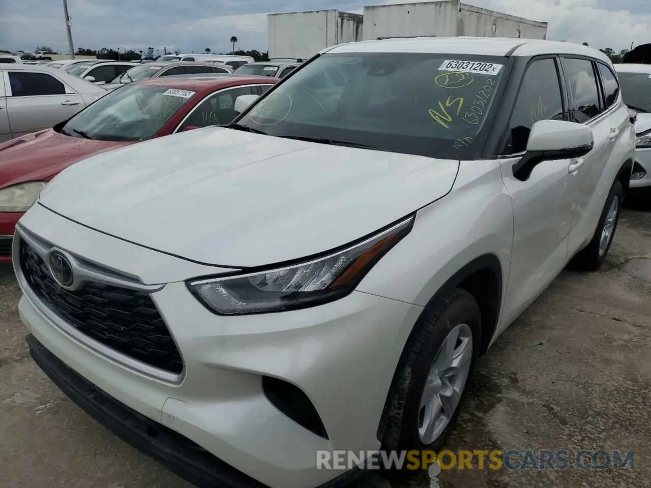 2 Photograph of a damaged car 5TDCZRAH2LS028394 TOYOTA HIGHLANDER 2020