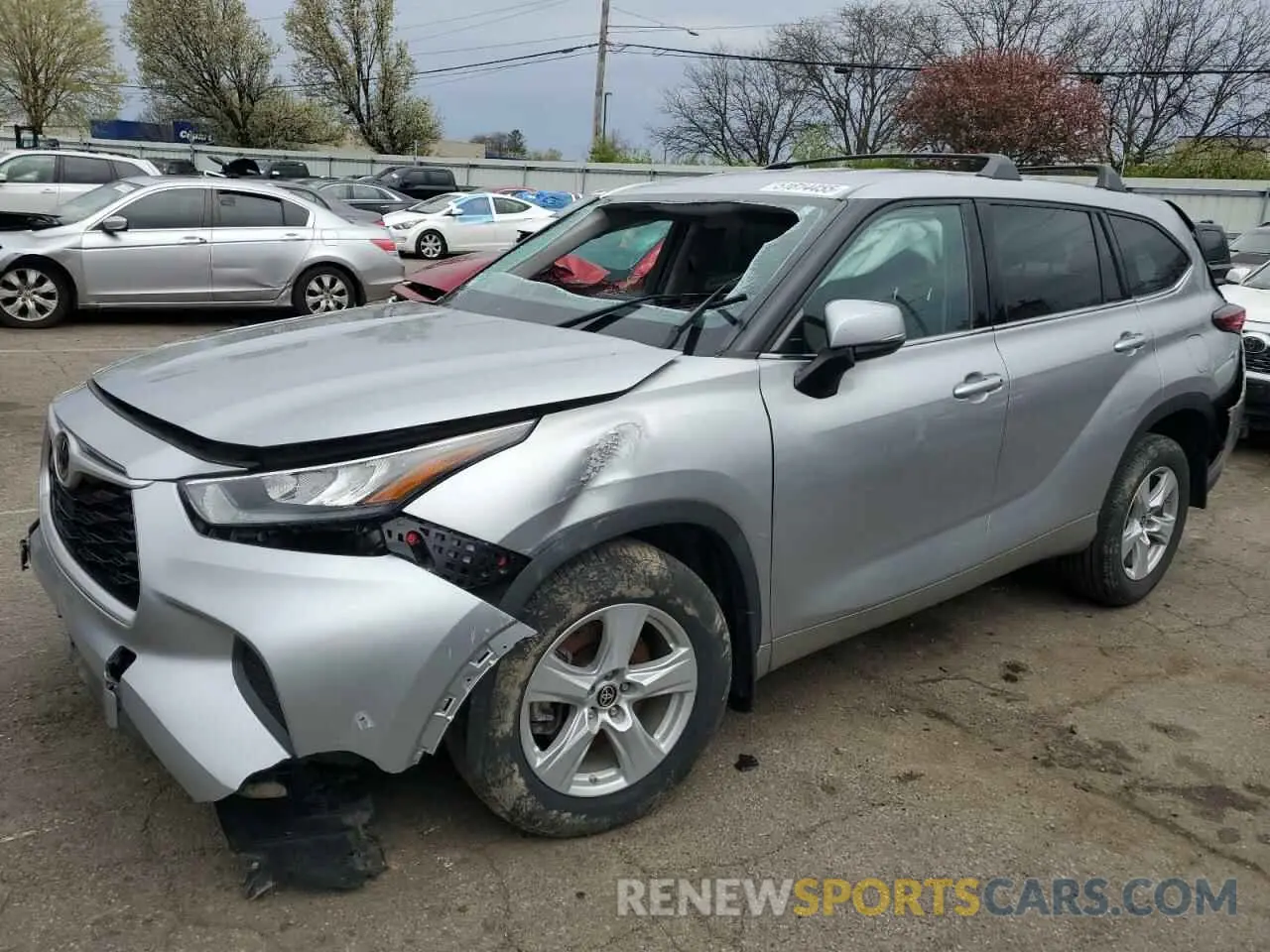 1 Photograph of a damaged car 5TDCZRAH2LS507172 TOYOTA HIGHLANDER 2020
