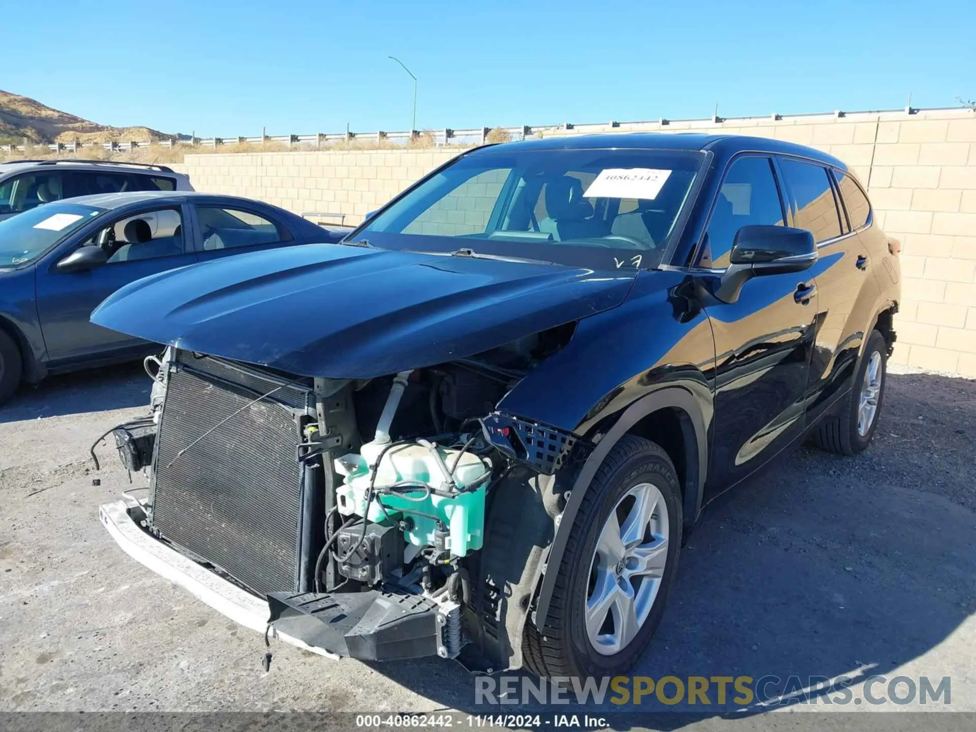2 Photograph of a damaged car 5TDCZRAH2LS509441 TOYOTA HIGHLANDER 2020