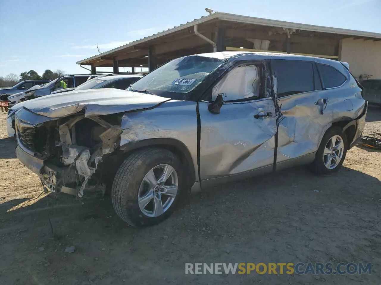 1 Photograph of a damaged car 5TDCZRAH4LS506413 TOYOTA HIGHLANDER 2020