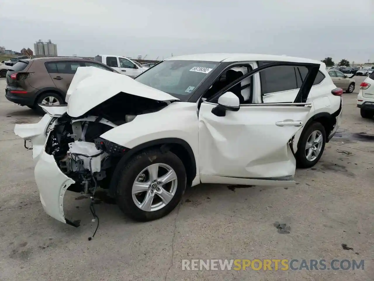 1 Photograph of a damaged car 5TDCZRAH5LS511474 TOYOTA HIGHLANDER 2020