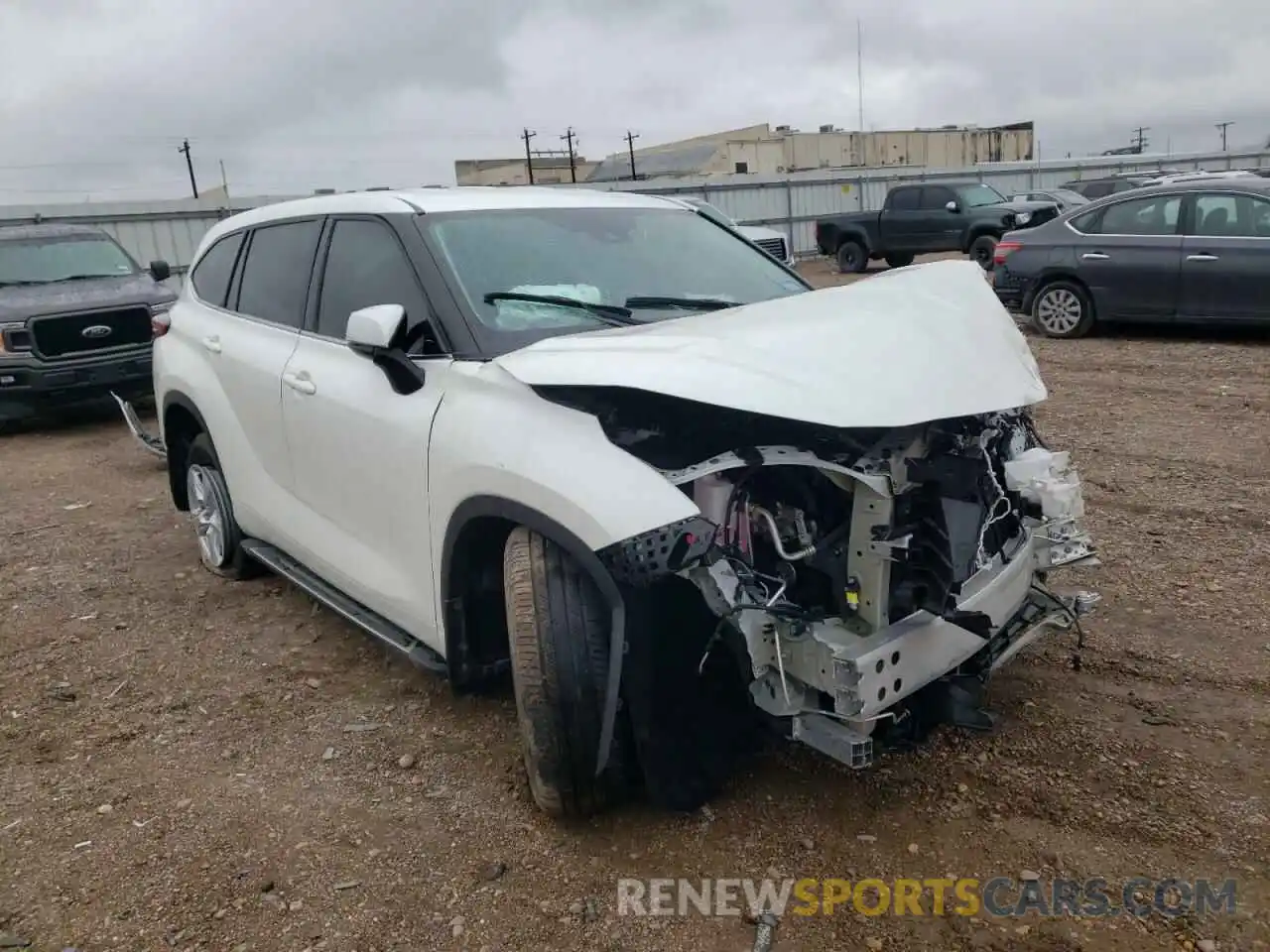 1 Photograph of a damaged car 5TDCZRAH5LS512334 TOYOTA HIGHLANDER 2020