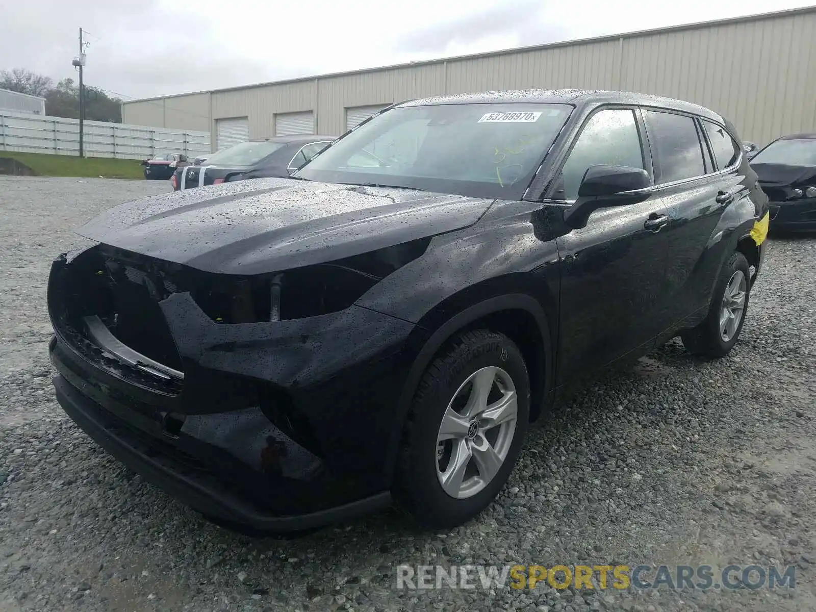 2 Photograph of a damaged car 5TDCZRAH6LS030424 TOYOTA HIGHLANDER 2020