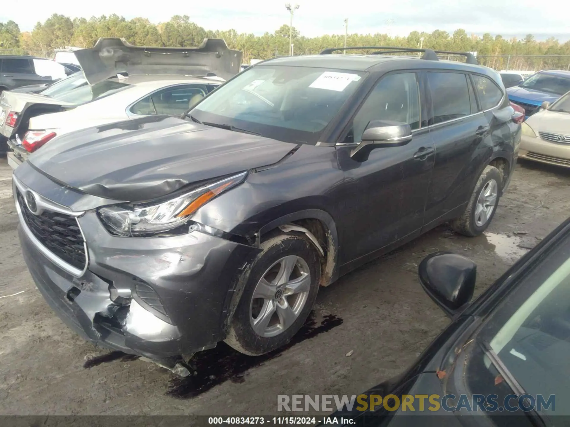 2 Photograph of a damaged car 5TDCZRAH6LS506011 TOYOTA HIGHLANDER 2020