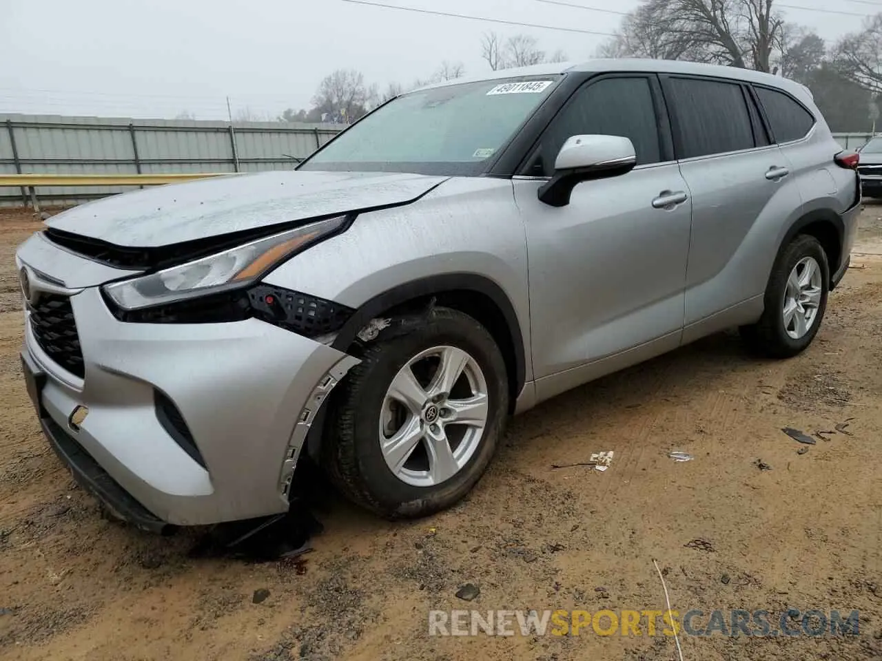 1 Photograph of a damaged car 5TDCZRAH7LS029119 TOYOTA HIGHLANDER 2020
