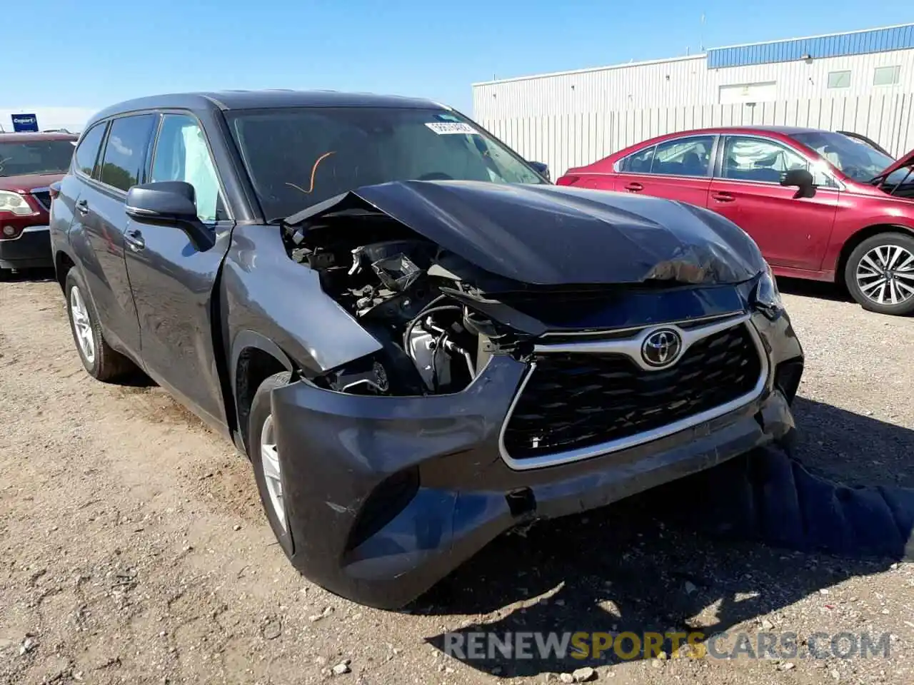 1 Photograph of a damaged car 5TDCZRAH8LS027637 TOYOTA HIGHLANDER 2020