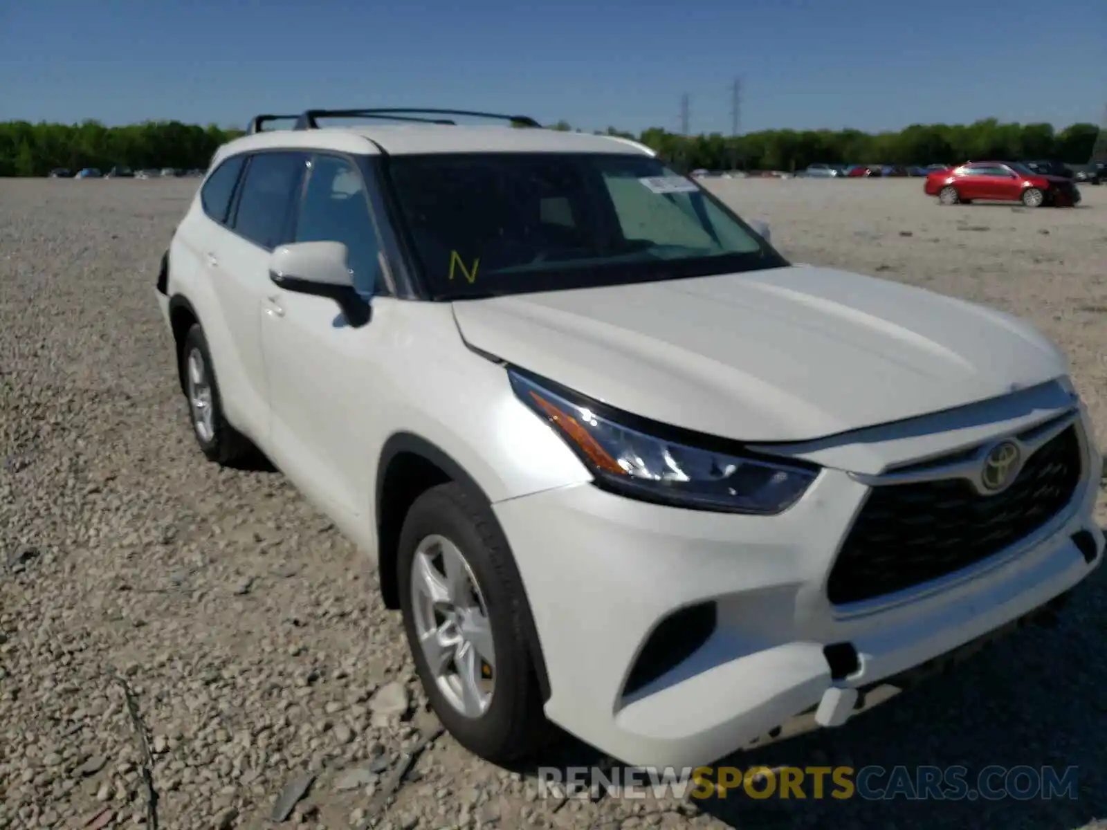 1 Photograph of a damaged car 5TDCZRAHXLS001797 TOYOTA HIGHLANDER 2020